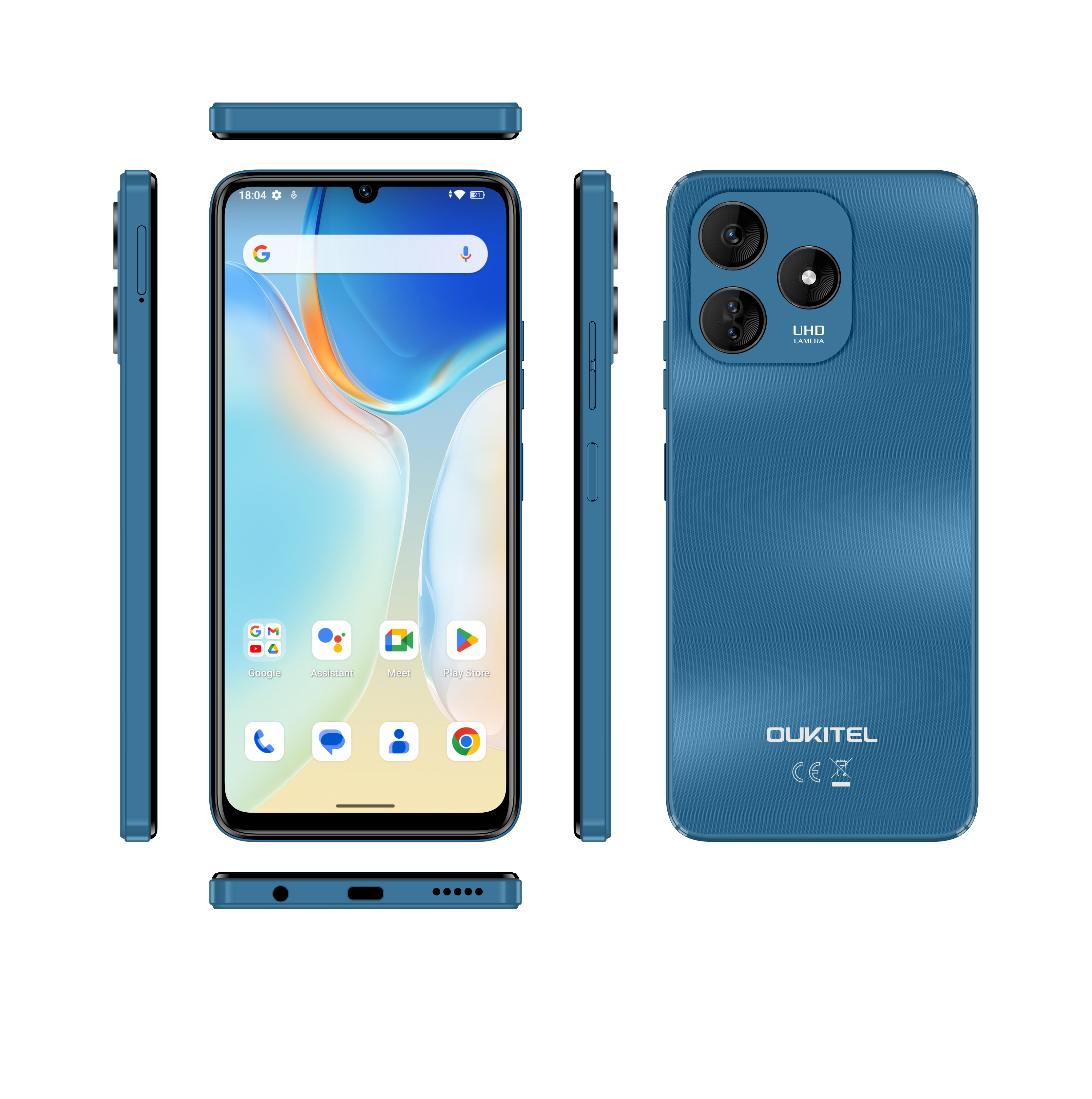 2台OUKITEL C51 18GB/128GB（OUKITEL C51 Mobile Phones 18GB+