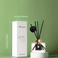 Ensemble d'huiles essentielles d'aromathérapie parfumées au thé blanc sans flamme, fleurs séchées, désodorisant pour la maison, cube parfumé pour une meilleure ambiance intérieure