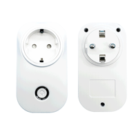 Prise électrique intelligente standard européenne, télécommande FOB, RF433 Hz, 16A, grande taille, prise de courant WIFI, CE ROHS FCC