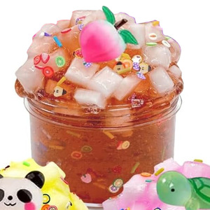 70ML Gelatina Transparente en Cubos, Slime de Coco, Espuma Esponjosa, Arcilla de Colores, Juguete Educativo DIY Seguro, No Tóxico, para Aliviar el Estrés, Plástico - Product Image 5