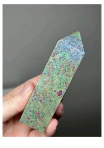 Tour de cristal de rubis métrique à double pointe, cristal de rubis kyanite à double pointe, tour de cristal de guérison, best-seller - Product Image 6