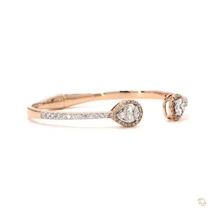 Pulsera de Diamantes de Lujo para Mujer en Oro, Plata y Oro Rosa, Joyería de Diseño Pulido de Primera Calidad para Uso Diario - Product Image 2