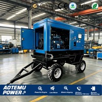 Générateur diesel silencieux 100 kVA/80 kW pour remorque, refroidissement par eau, électrique