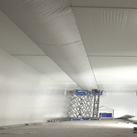 Valve de conduit d'air flexible en polyester ignifuge 100% FR personnalisée pour porcherie - Installation facile, équipement de ventilation économe en énergie, moderne