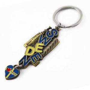 Wholesale <b>Custom</b> Shape Souvenir Made Enamel Personalized Metal Keychain - Product Image 5