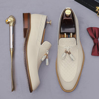 Chaussures habillées en cuir véritable tressé pour hommes, mocassins à pampilles – Solution tout-en-un
