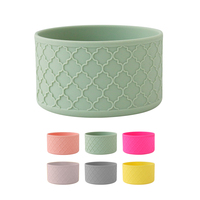 Manchon de pare-chocs en silicone moderne et écologique 3D Checker Texture pour accessoires de barre inférieure de gobelet-Protecteur de botte en acier inoxydable