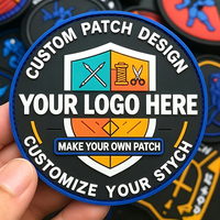 Parche de Silicona Circular Negro Suave 3D Personalizado para Gorras, Ropa y Accesorios