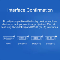 SAMZHE Erkek - DVI-I 24+5 Dişi Adaptör Altın Kaplama Çift Yönlü Dönüştürücü 1080P PC Monitörü Projektör HDTV için