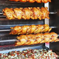 Matériel de cuisson commercial de qualité supérieure en acier inoxydable, rôtissoire à poulet verticale au gaz, machine à rôtir, barbecue pour poulet