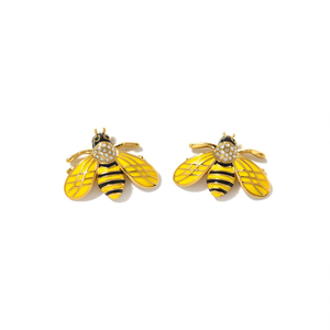 Bee <b>Stud</b> <b>Earrings</b> 316L Stainless Steel PVD Gold Plating Fashion Jewelry - Product Image 2