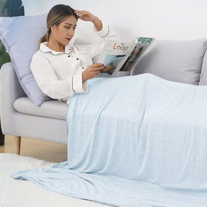 Nouveautés Été : Couverture Rafraîchissante en Nylon Tissé Uni, Effet Glacé, Idéale pour les Nuits Chaudes - Product Image 2