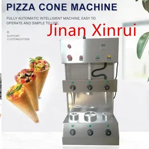 피자 콘을 만드는 기계를 만드는 자동적인 언 피자 오븐