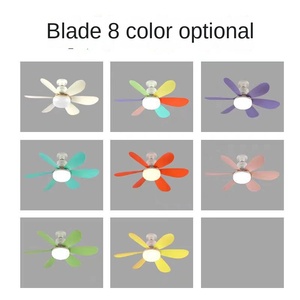 Ventilateur de plafond circulaire avec lumière, télécommande, salle de bain, LED à économie d'énergie, vis E27, moderne, simple - Product Image 3