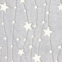 Vente flash : Tissu doux imprimé anti-statique pour filles, 100% polyester, léger, double face, tricoté dobby, microfibre éclairante dans le noir, tissu éponge