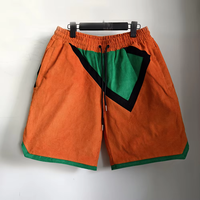 Ensemble de survêtement coupe-vent à séchage rapide pour homme, veste et short en velours côtelé, streetwear sportif épais, personnalisable OEM, vente en gros