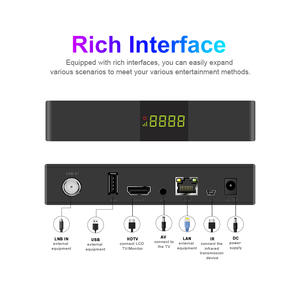 Ricevitore TV Satellitare DVB-S2/S2X FTA H.265 HEVC HD 1080P con WiFi/Ethernet Integrato, <span class=keywords><strong>Box</strong></span> Digitale GX6607H LNB in Plastica, Banda <span class=keywords><strong>C</strong></span>/Ku Gratuita - Product Image 4