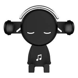 Support de téléphone universel créatif en ABS pour voiture avec rotation à 360° et navigation par gravité pour grille d'aération - Product Image 2