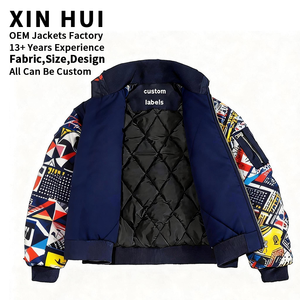 แจ็คเก็ตนักบินผู้ชายแบบคอตั้ง รุ่น OEM ปี 2026 สำหรับฤดูหนาว กันน้ำ กันลม บุหนา ซับในแบบควิลท์ ขายส่ง สไตล์สตรีท - Product Image 1