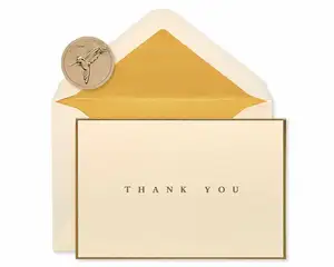 Custom Gepersonaliseerde Pack Gold Folie Groet Business Dank U Eco Envelop Module Wenskaart Custom Poly Mailer Enveloppen A4