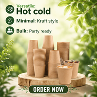 Manchons et couvercles personnalisés en papier kraft de qualité alimentaire, jetables, avec fond double couche résistant à la chaleur et épaissi, pour fêtes