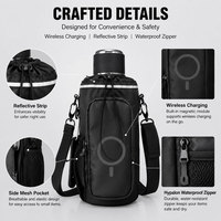 Sac de sport magnétique personnalisé avec logo, porte-bouteille magnétique pour hommes et femmes, idéal pour l'entraînement, le sport et le fitness