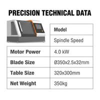 Machine de découpe métallographique intégrée automatique et manuelle pour échantillons de 100 mm de diamètre