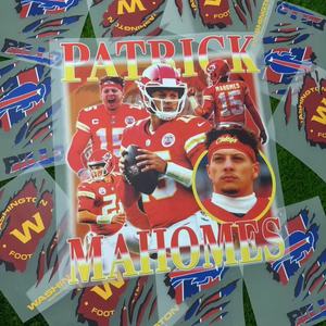 Personalización de fábrica <span class=keywords><strong>Htvront</strong></span> Prensa de calor Película transparente DTF Impresión digital Diseños de transferencia de calor para adhesivos para prendas - Product Image 2