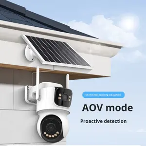 ICSEE binoculare 24 ore Video AOV solare HD 4G fotocamera a basso consumo energetico PTZ movimento umano Tracking rete WiFi - Product Image 4