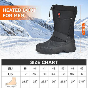 Bottes de <span class=keywords><strong>ski</strong></span> chauffantes USB personnalisées hiver extérieur bottes de neige chauffantes à <span class=keywords><strong>batterie</strong></span> rechargeable pour hommes - Product Image 6