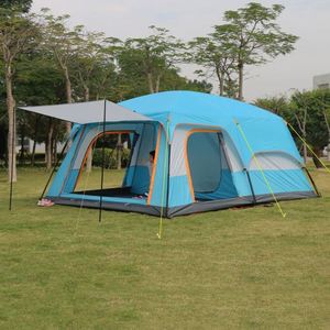 Tente à deux pièces extra large pour 4 à 8 personnes, tente de camping imperméable pour l'extérieur - Product Image 2