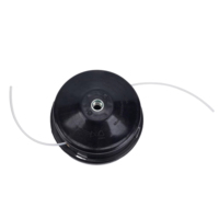 Tête de coupe noire en nylon/PA pour débroussailleuse, alimentation automatique par vibration, haute performance, garantie 6 mois, taille personnalisée, accessoire de tondeuse