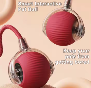 Jouet intelligent pour animaux de compagnie 360 °   Jouet interactif automatique pour chien, balle intelligente avec corde, jouets interactifs pour chat, chargeur USB, balle roulante pour chats - Product Image 6