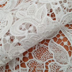 Tela de Encaje Floral Bordada con Flores, Ecológica, 100% Poliéster, Soluble en Agua, para Prendas y Textiles del Hogar - Product Image 5