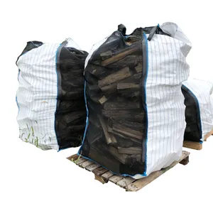 Firewood Bag Pp Jumbo Bag Flat Firewood Bag Breathable Ventilated Firewood Bags Top Flap EGP Woven Breathable Bagfactory 5: 1 White 1500 L