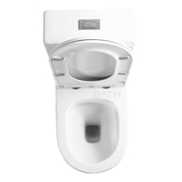 WC monobloc avec abattant à fermeture douce, chasse d'eau à siphon économe en eau, pour projets résidentiels, équipement sanitaire de salle de bain, vente en gros