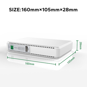 Mini UPS Wifi con 3 Puertos DC 5V 9V 12V POE 12V 24V, Batería de Respaldo de Litio, UPS de 21W DC, 8800mAh 10000mAh - Product Image 4