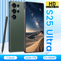 Smartphone S25 Ultra du Fabricant d'Origine 16+1 To Double Caméra Haute Définition 5G LTE Android 13 Anglais Caméra 108MP Vente Chaude