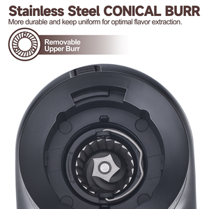 เครื่องบดกาแฟไฟฟ้าแบบกรวยอัตโนมัติ สแตนเลสสตีล สำหรับบดเมล็ดกาแฟ ใช้ในครัวเรือนและโรงแรม ขายส่ง - Product Image 2