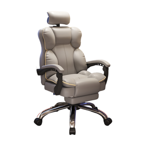 Silla de Oficina Ergonómica de Lujo Estilo Auto de Carreras, Diseño Moderno, Silla Giratoria Reclinable de Cuero de Grado Ejecutivo para Jefes/Ejecutivos - Product Image 1
