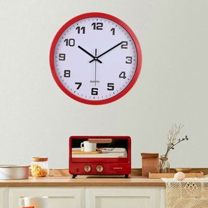 Horloge murale à quartz silencieuse de 8 pouces, design blanc moderne, à piles, style minimaliste antique, simple face, pour décorer votre intérieur - Product Image 2