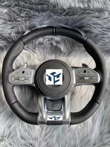Volant en cuir <span class=keywords><strong>Mercedes</strong></span> <span class=keywords><strong>AMG</strong></span> cousu à la main pour <span class=keywords><strong>Mercedes</strong></span> <span class=keywords><strong>AMG</strong></span> GT <span class=keywords><strong>CL</strong></span> CLS CLA A E S C36 G63 C43 ML SL W204 W213 W211 W205 - Product Image 5
