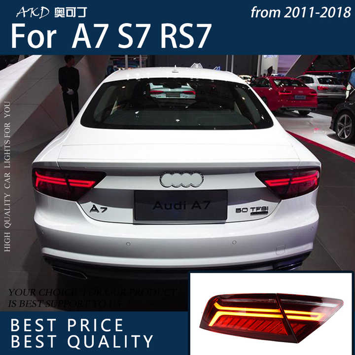 カースタイリングアウディ A7 テールライト しっける 2011-2018 RS7 