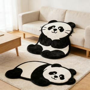 Custom Cut Area <strong>Rugs</strong> <strong>Panda</strong> Bear cat Anime <strong>Rug</strong> Custom Shaped <strong>Rug</strong> Die Cut Correct Mat - Product Image 3