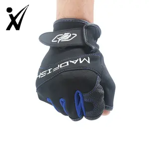 Benutzer definierte Mountainbike Half Finger Outdoor Sport Reiten Schützende Halb finger Fahrrad handschuhe