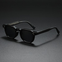 Nouvelles Lunettes de Soleil Polarisées 2026 Monture Carrée Complète en Acétate Tendance Rivets Mode Homme Femme Style Européen Sports de Plein Air