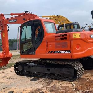 Excavadora usada Doosan DX150 de 15 toneladas, modelo 2021 en stock, capacidad del cucharón de 0,58 m³, componentes originales, componentes centrales, engranaje de Motor - Product Image 1