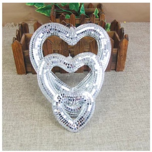 Boule à miroir gonflable en forme d'étoile, boule <span class=keywords><strong>disco</strong></span>, couleur argent, décoration de fête, vente en gros, nouvelle mode - Product Image 1