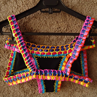 Maillot de bain en caoutchouc élastique pour femmes, Sexy, ensemble deux pièces, fait à la main, en Crochet, style brésilien, 2022