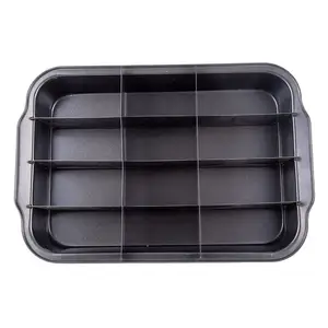 Xinze Multi-Purpose Baking Pan Non-Stick 0.5mm Carbon Steel Baking Tray Oven Broiler Pan With Rack